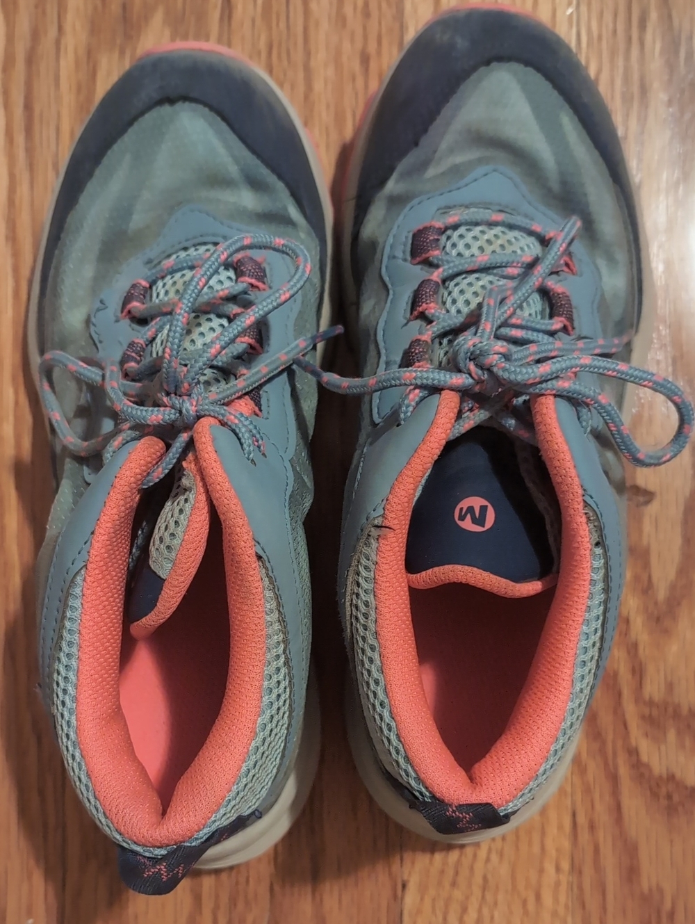 Kids Blue/Pink Merrell Hiking Boots